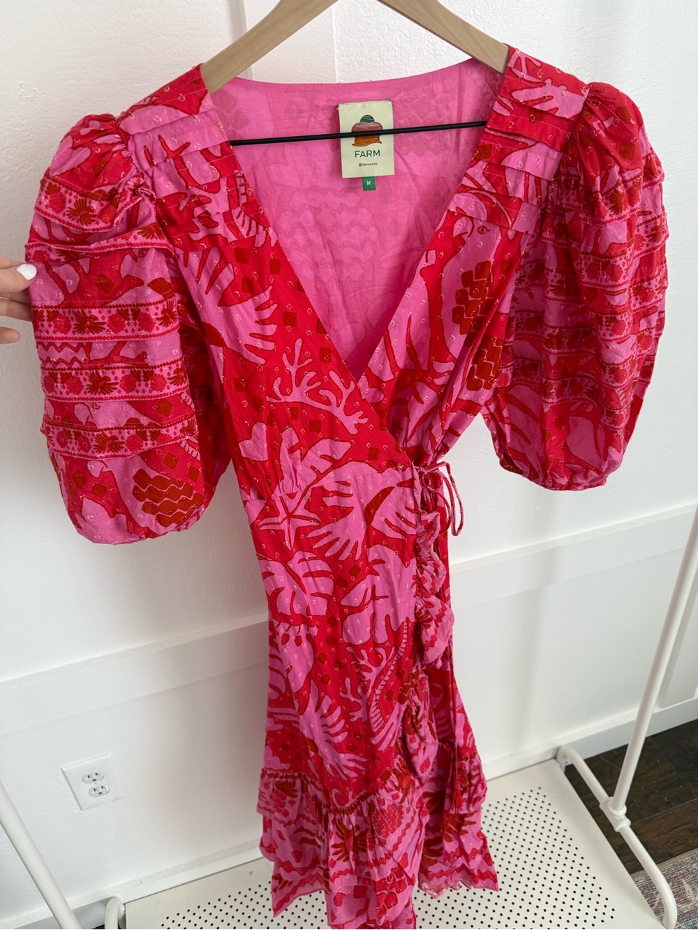 Farm Rio Jungle Scarf Wrap Midi Dress - Picture 2 of 4